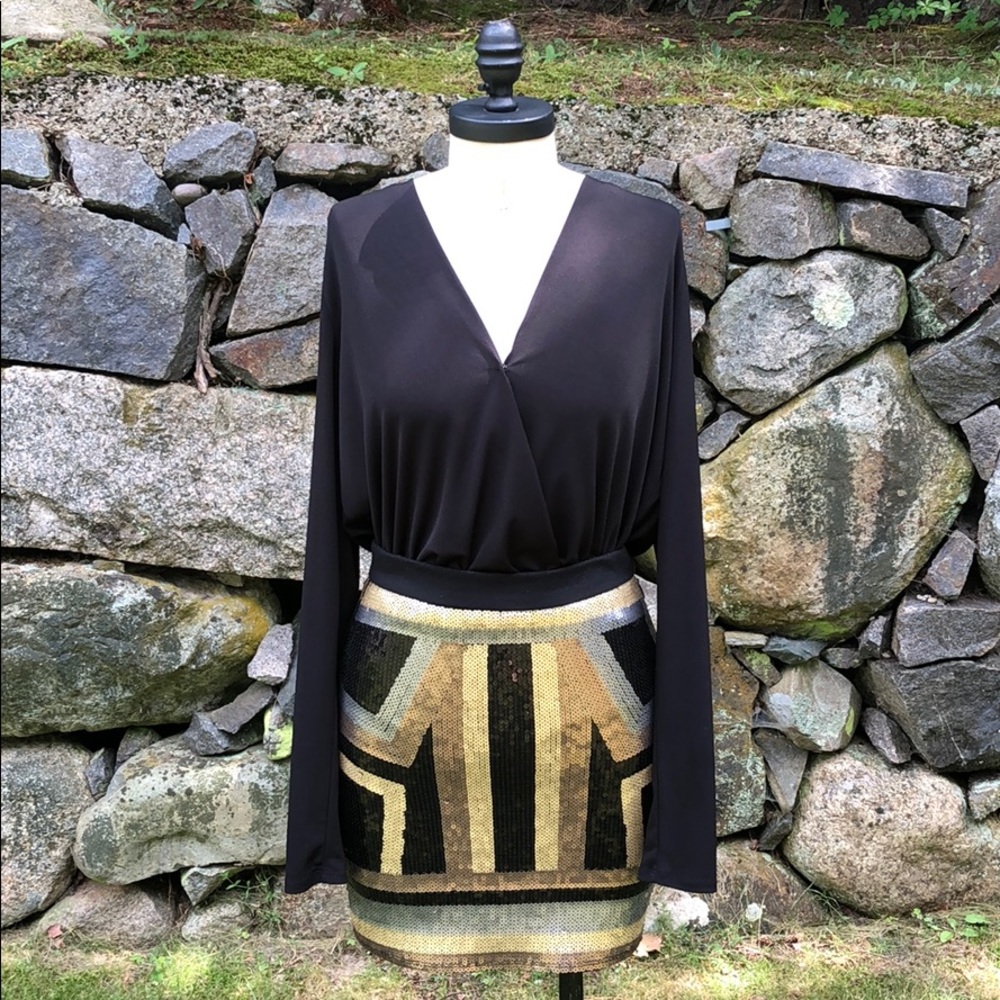 Bebe sequin skirt
